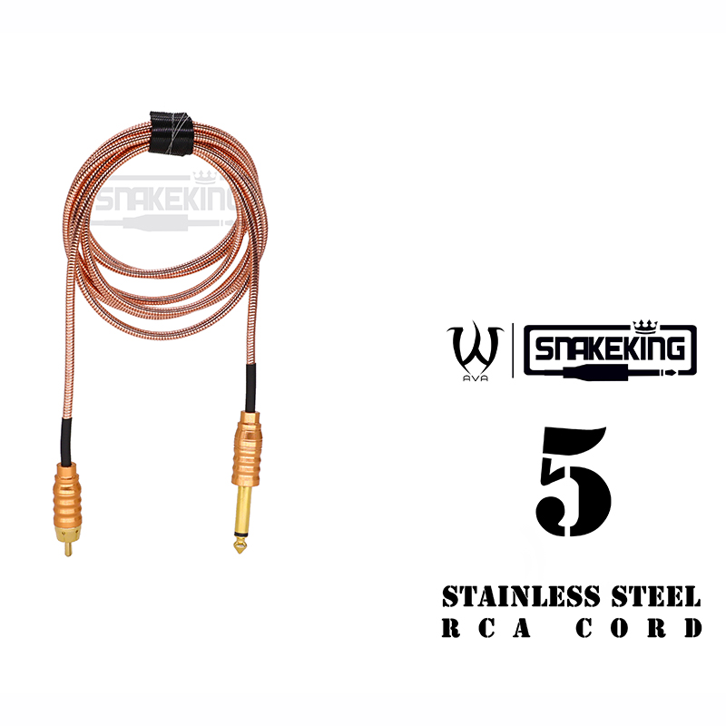 AVA Snake King Steel Clip Cord 5 Rose gold